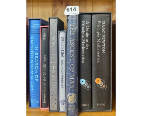 Folio Society: Seven volumes on science and discovery.