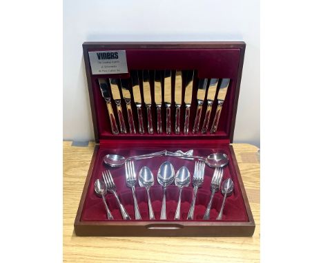 A Viners silver plated cutlery set.