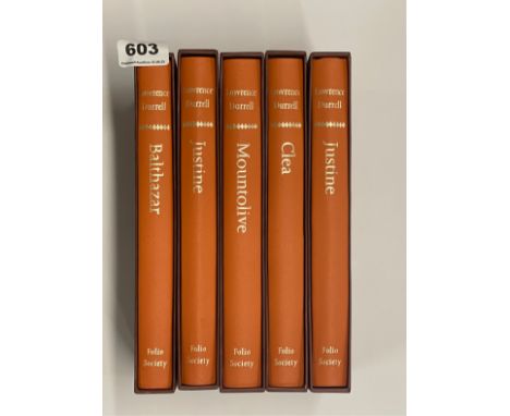 Folio Society: Five volumes by Lawrence Durrell.