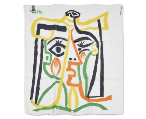 After Pablo Picasso,&nbsp;Spanish 1881-1973,&nbsp;Succession Picasso Silk Scarf, 2007;&nbsp;made in France by Brochier,&nbsp;