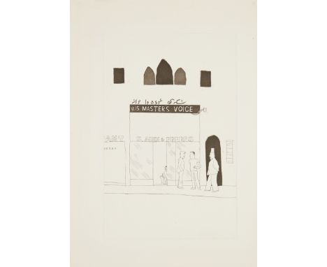 David Hockney OM CH RA,British b.1937-The Shop Window of a Tobacco Store, 1966;&nbsp;etching with aquatint on wove,&nbsp;from