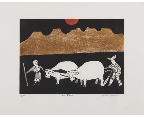 Julian Trevelyan RA,British 1910-1988,&nbsp;The Plough;&nbsp;etching with aquatint on wove, signed, titled and numbered 115/1