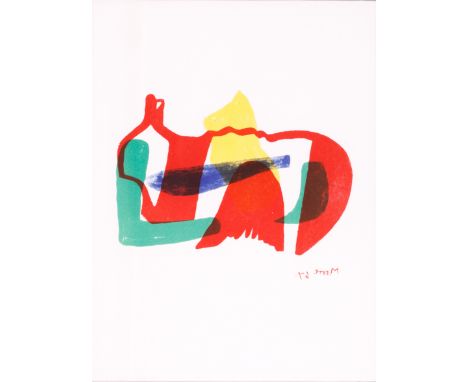 Henry Moore OM CH FBA,&nbsp;British 1898-1986,&nbsp;Multicoloured Reclining Figure [Cramer 99], 1967;&nbsp;lithograph in colo