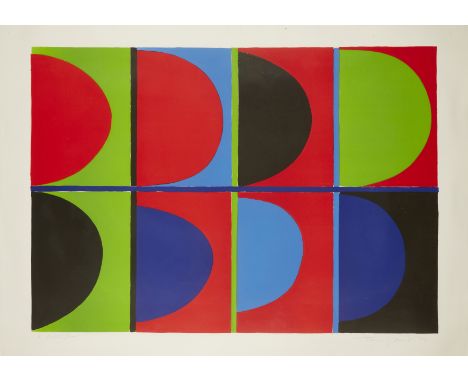 Sir Terry Frost RA,British 1915-2003,&nbsp;Red, Blue, Green [Kemp 65], 1972;Lithograph printed in colours on BRK Rives,signed