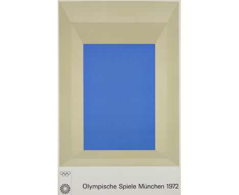 Josef Albers,  German/American 1888-1976, Olympische Spiele München, 1972; offset lithograph on wove,  signed in the plate an
