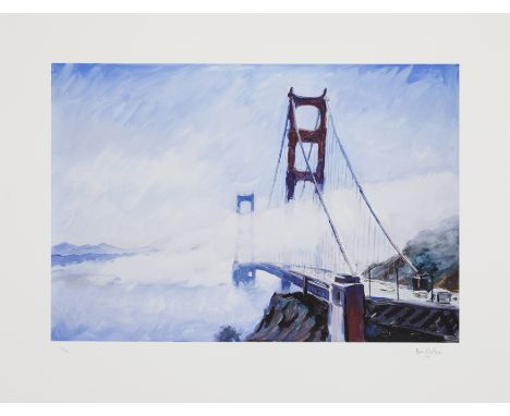 Bob Dylan, American b.1941-Early Morning, Golden Gate Bridge, 2019;giclée print in colours on archival 100% cotton mould made