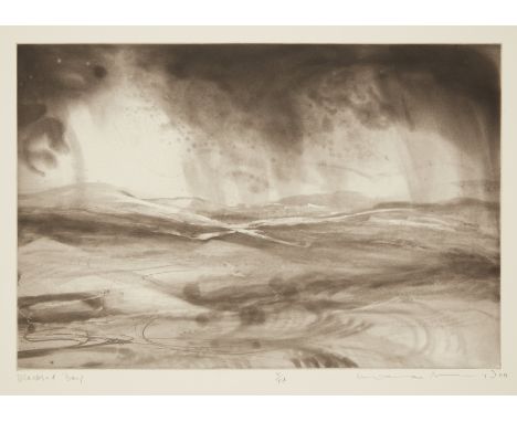 Norman Ackroyd,&nbsp;British b.1938-&nbsp;Blacksod bay, 2000;&nbsp;monochrome etching,&nbsp;signed in pencil, inscribed and n