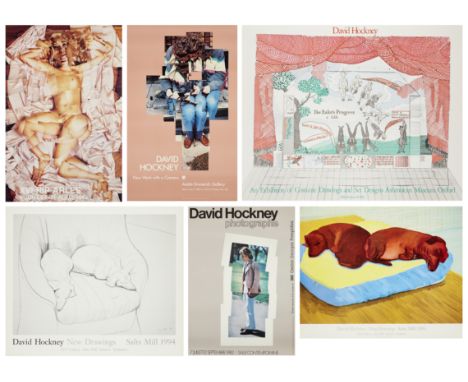 After David Hockney OM CH RA, British b. 1937-   Dog Paintings, Salts Mill, 1995; New Drawings, Salts Mill, 1994; New York wi