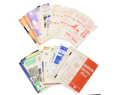 Scottish Interest: A collection of assorted 1950's and 60's Scottish programmes of various interest to include: Celtic, Range