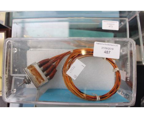 Project Apollo lunar module console 'Kuxxon Thumb-switch', cased 