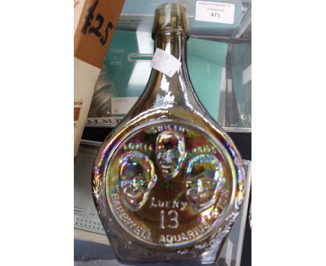 Apollo 13 Carnival glass Commemorative decanter, Wheaton Nuline, boxed 