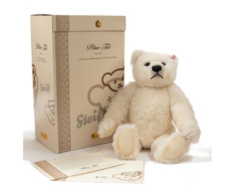 Steiff: A boxed Steiff 'Polar Ted' teddy bear, 40cm height, limited edition, no. 533/2000, 661747, working growler, with cert