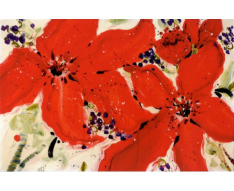 Danielle O'Connor Akiyama - "Journey III", signed, limited edition, hand-embellished colour print, numbered 15/195, 86 x 133c