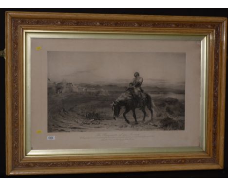 After Elizabeth Thompson, Lady Butler – “The Remnants of an Army”, photogravure published 1908, 35.5 x 62.5cms (image size), 