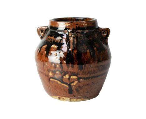 Sylvia HARDAKER (XX-XXI) Lugged Pot, c.1960's Stoneware, impressed personal and Leach Pottery marks to base, height 13cm.