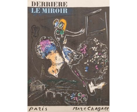 CHAGALL, MARC (1887-1985) "Folge 5 Lithografien von Derriére Le Miroir" 1954 Folge von vier unsignierten Farblithographien au