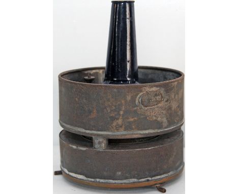 East African Railways & Harbours early 1st Class Carriage Oil Lamp, 7 inches diameter and approx 10 inches tall. Makers plate