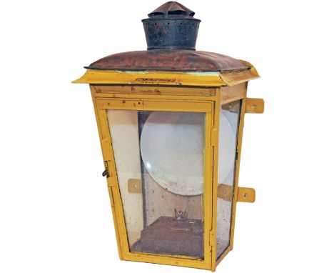 M&GN Joint Station Lamp with steel location plate attached FELMINGHAM. Closed in 1959, the station was between Aylsham North 