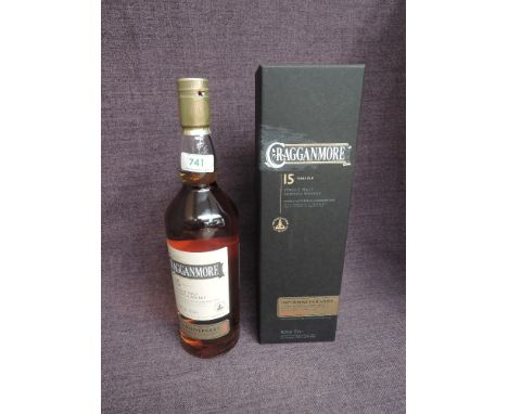 A bottle of Cragganmore 15 Year Old Single Malt Scotch Whisky, double matured in American Oak, 50th Anniversary, one of 1869 