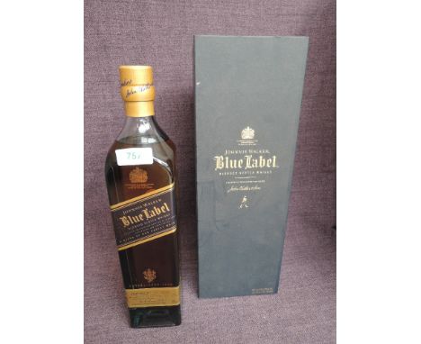 A bottle of Johnnie Walker Blue Label Blended Scotch Whisky, 40% vol, 70cl in card display case