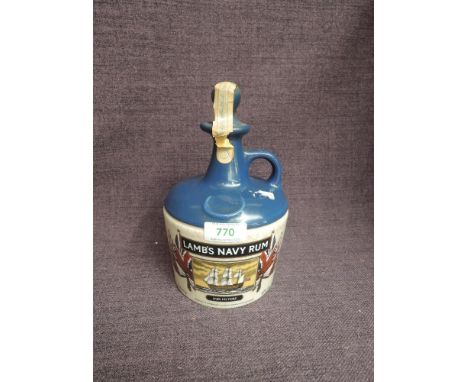 A Ceramic Flagon of Lambs Navy Rum celebrating HMS Victory, 750ml, 40% vol