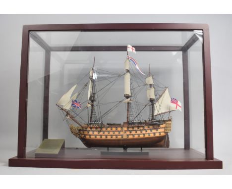 A Cased Limited Edition Model of HMS Victory Ship by Compton and Woodhouse, With Certificate, 65cms Wide 