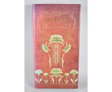 A Modern French Postcard Album, Art Nouveau Style, Containing various Artists Cards and Prints 