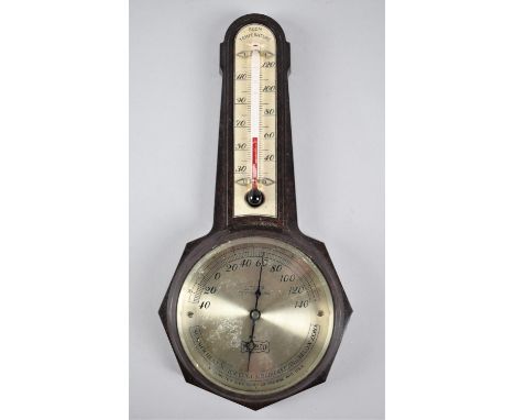 An American Bakelite Outdoor and Room Temperature Thermometer by Motometer, 28cms High 
