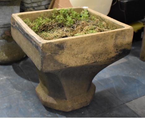 A Stoneware Stand, Converted to Planter, by H Boulton and Co, 38cms Diameter 