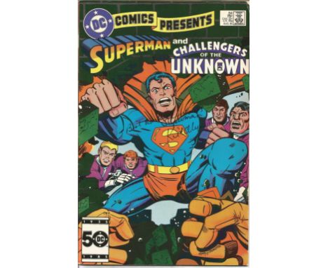 Kirk Alyn signed Superman and Challengers of the DC comic. Signed on front cover. American actor, best known for being the fi
