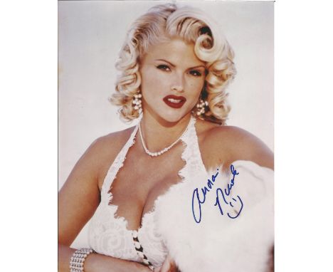 Anna Nicole Smith Playboy Model Signed 8x10 Photo. Good Condition. All signed items come with our certificate of authenticity