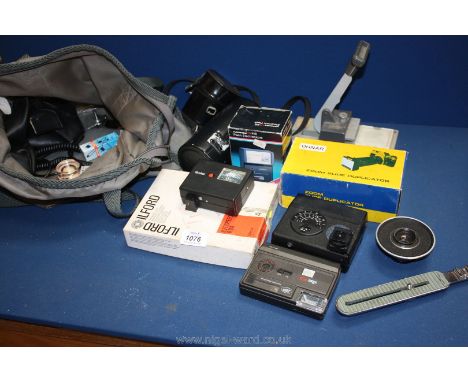 A Camera bag of Photographic equipment