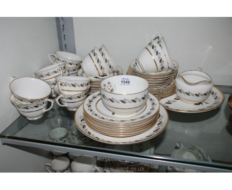 A Royal Worcester twelve place setting 'Bernina' Teaset 