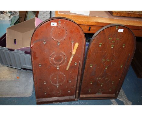 Two Bagatelle Boards