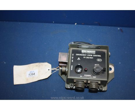 A Royal Ordnance Emergency Crew Control FV 2037821