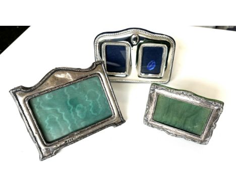 3 x .925 sterling silver antique / vintage photograph frames