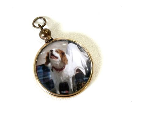 9ct gold vintage double sided locket (1.7g)