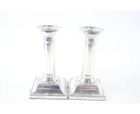 vintage .925 sterling silver filled candlesticks