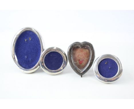 4 x .925 sterling silver antique / vintage photograph frames