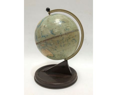 A Chad Valley toy globe, height 28cm. 