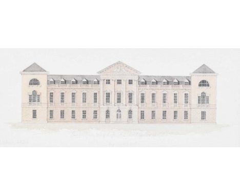 After David Armstrong-Jones, Earl of Snowdon (b.1961) called David Linley "Woburn Abbey - Design for a Plaque for the Linley-