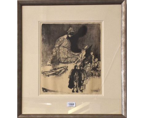 Ethel Gabain (1883-1950) French/Scottish"Le Petit Monde"Signed, lithograph, 36cm by 28cm