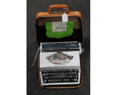 A cased Imperial typewriter 