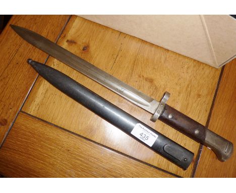 WW2 German Ersatz TGF E95 bayonet and scabbard