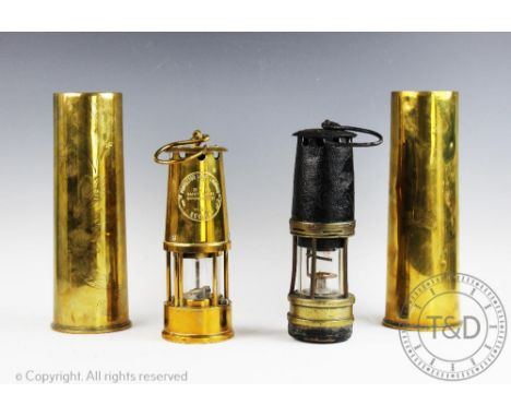 A WWI 1st Division Highland Camerons Trench Art shell case, titled with three battles, Mons, Givenchy and Somme, No.18Pr II H