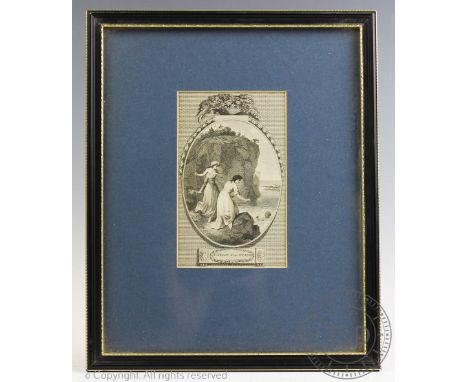 Three 19th century silhouettes, Watercolours,Studies of ladies, including one of The Countess of Euston,Largest 9.5cm x 7.5cm