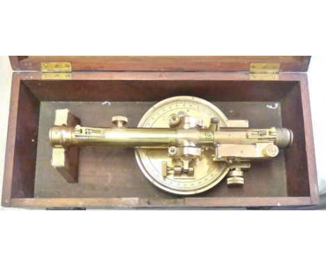 British WWI Theodolite Director No.2 as used for gun sighting artillery pieces, made:&nbsp;E.R. Watts &amp; Son of London No.