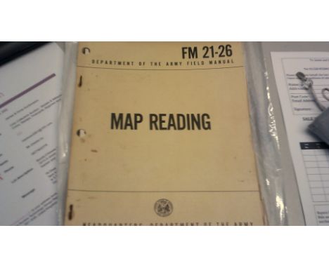 Map Reading -Department of the Army Field Manual -FM21-26 dated 1969