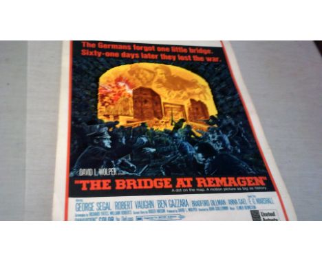 The bridge at Remagan - Vintage United Artist's Film Poster - The German's forgot one little Bridge - Sixty one days later th