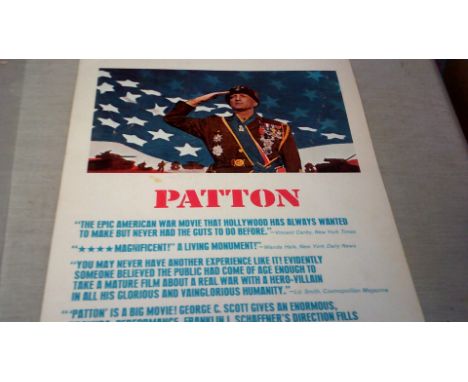 Patton - Vintage Film Poster - 20th Century Fox - An epic Film starring George L Scott-12" x 24"